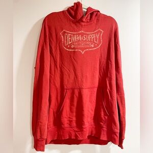Ralph Lauren Denim & Supply Red Hoodie Size XL